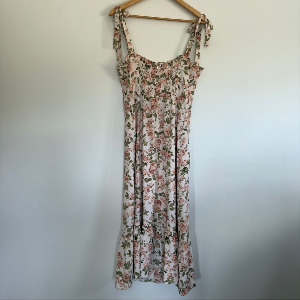 NWT O.P.T Corset Floral Corset Midi Dress Size: Large - Picture 3 of 7